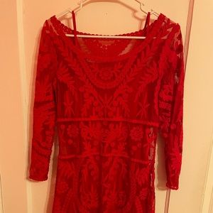 Express medium red dress